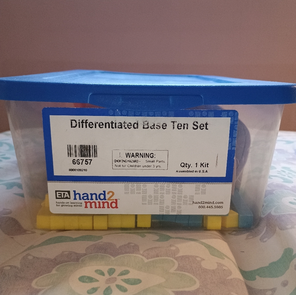 Hand 2 Mind Differentiated Base Ten Set Math Blocks In Box - Picture 5 of 5